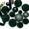 Velvet Christmas Ball Ornaments Dark Green Christmas Tree Decorations 36pcs Shatterproof Christmas Ornaments Set with 5 Styles in 3 Sizes(Small Medium Large)
